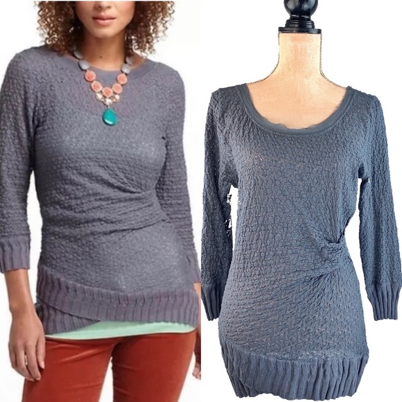 Deletta (Anthropologie) 3/4 Sleeve Lace Shirt